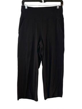 Lululemon Align Wide Leg Super-High-Rise Crop Pants Size 8 23" Solid Black